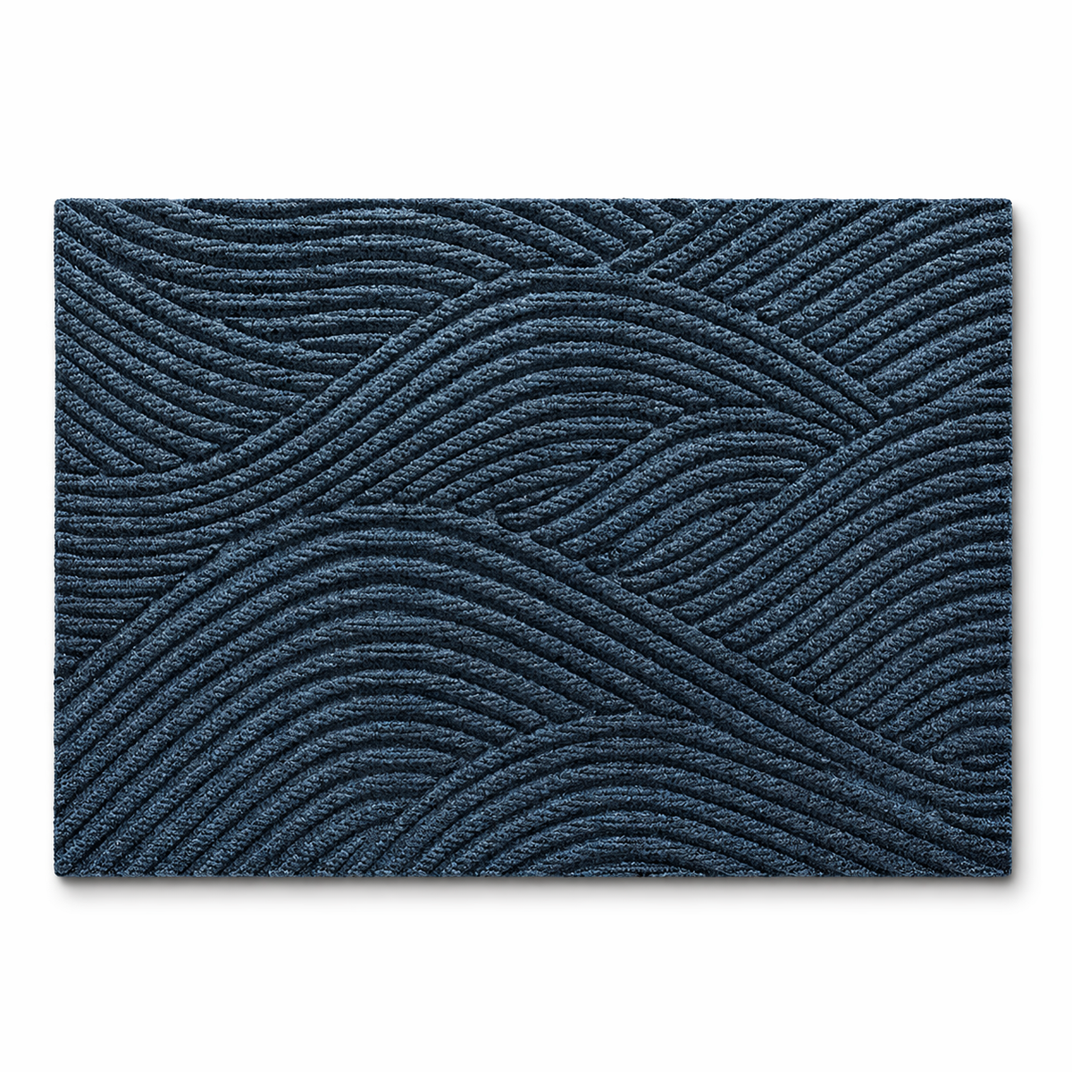 Ribbed non-slip door mat, close-up of the ribbed surface