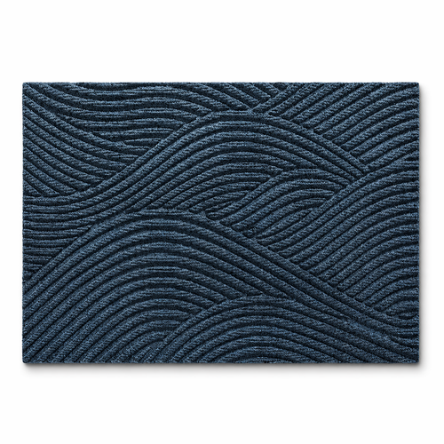 Ribbed non-slip door mat, close-up of the ribbed surface