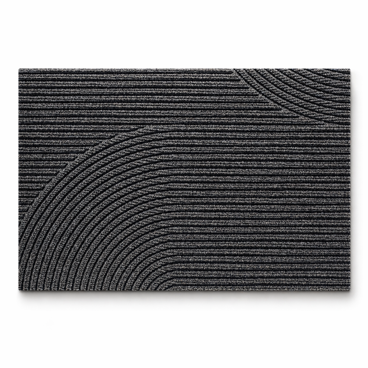 Ribbed non-slip door mat, colour option