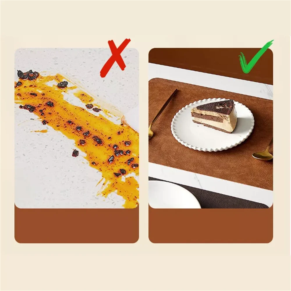 Faux leather placemats, colour options