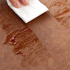 Faux leather placemat, wipe-clean surface