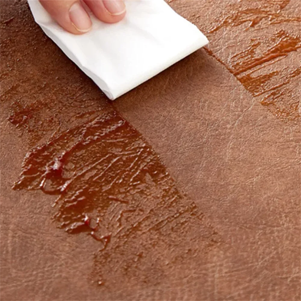 Faux leather placemat, wipe-clean surface